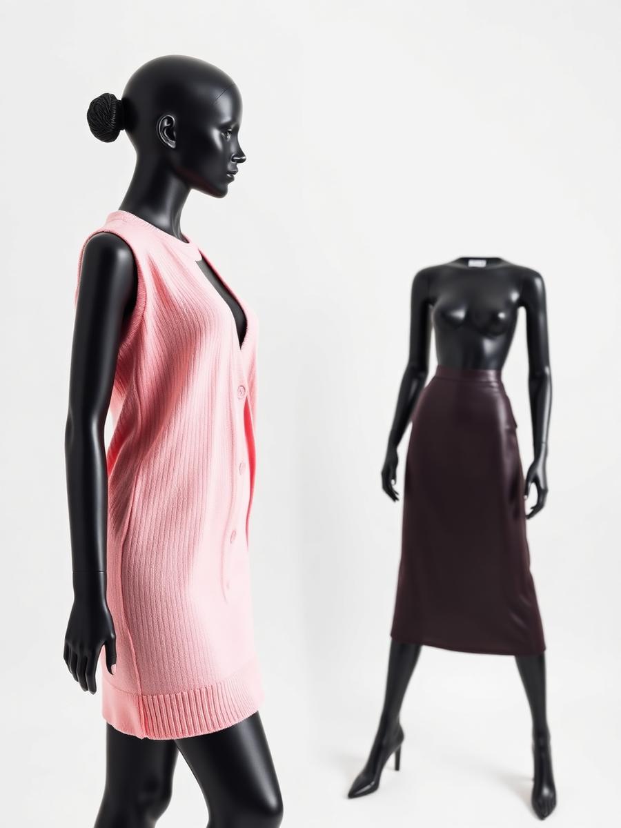 Ensemble Tricot Rose — Rose poudré